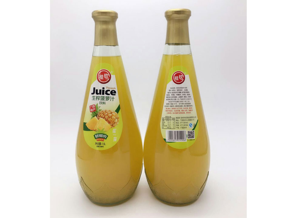 1.5L桂钦生榨鲜菠萝汁